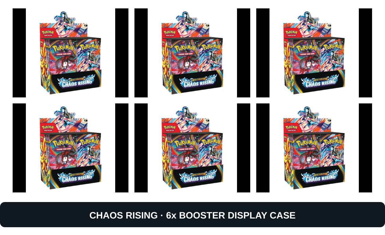 POKÉMON CHAOS-RISING "TCG: Mega Evolution Chaos Rising" Display Case EN