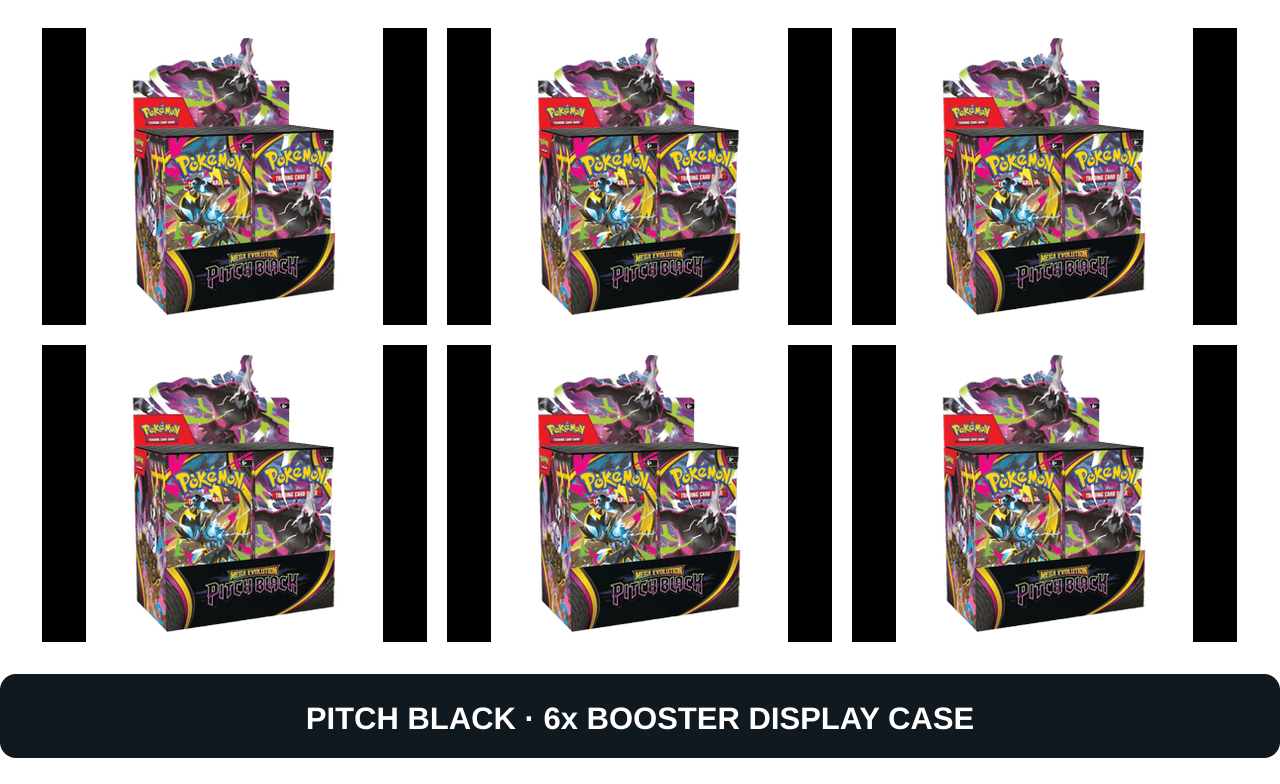 Pokemon TCG: Mega Evolution - Pitch Black Case (6x Booster Display, EN)