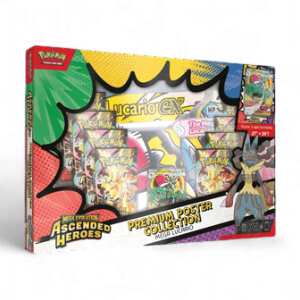 POKÉMON "Ascended Heroes: Mega Lucario Premium Poster Collection" Sealed Box EN
