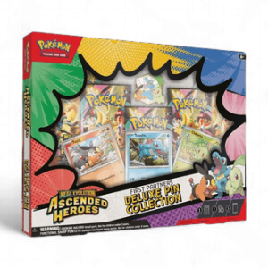 POKÉMON "Ascended Heroes: First Partners Deluxe Pin Collection" Sealed Box EN